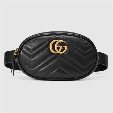 gucci logo leather belt bag|Gucci waist pouch belt bag.